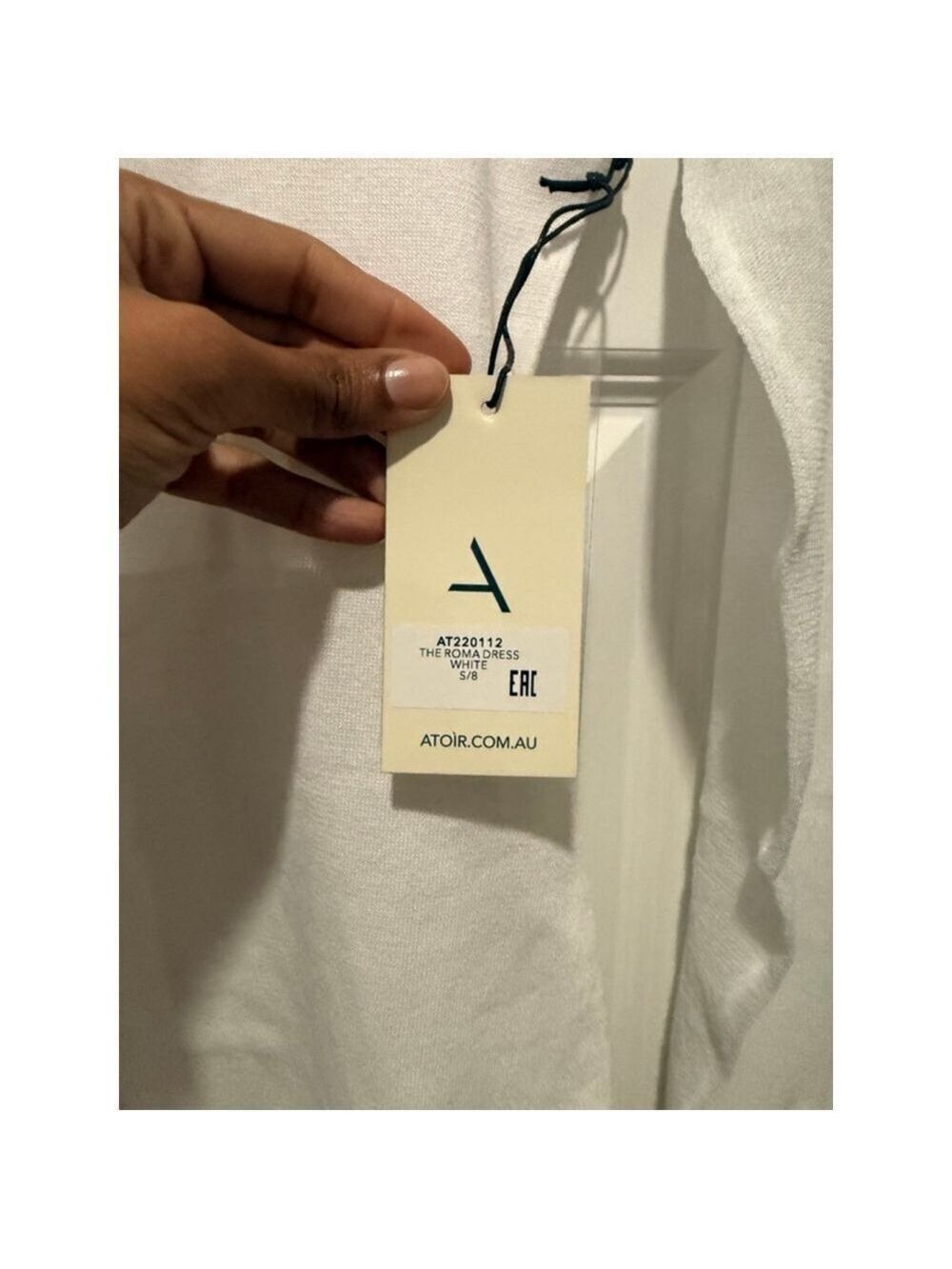 Women's ATOIR White The Roma Mini Dress S - Picture 6 of 6